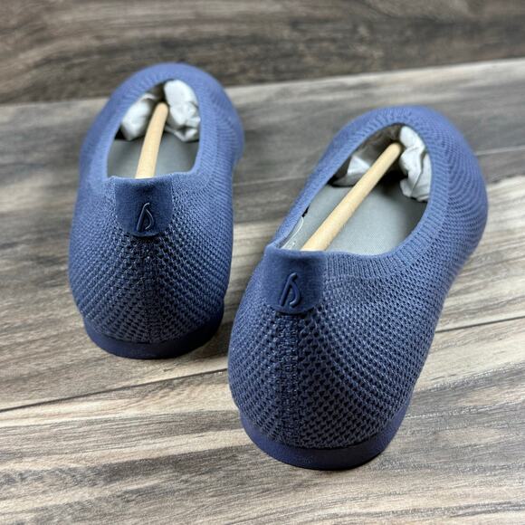 NIB Allbirds Tree Breezer Point Ballet Flats Hazy Indigo Womens 10 - Picture 7 of 12